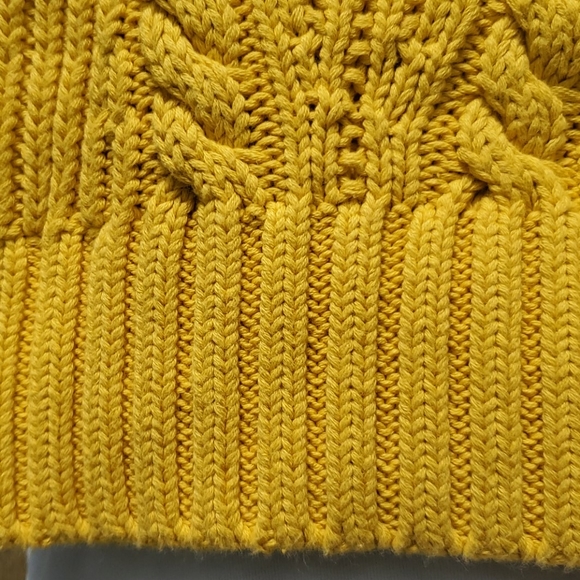 LAND'S END ▪︎ Women's 100% Cotton Cable Knit Sweater, Size M,  Like New - Picture 6 of 9